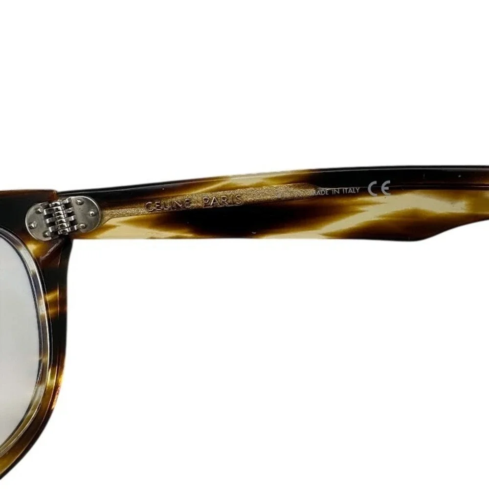 Celine Paris Tortoiseshell Square Optical Glasses Frames TF02113695 Made Italy